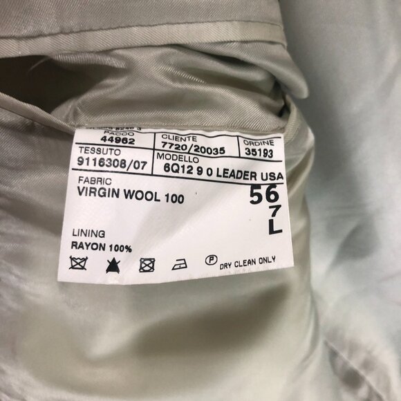 Corneliani Plaid Blazer Sport Coat Two Button Jacket Career Gray Size 56L - Picture 9 of 10